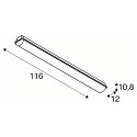 LED Udend�rs V�g- og Loftlampe IMPERVA 120, IP66 IK08, 40W 120�, 3000K 4200lm, gr�