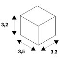 SLV Accessories for 3-Phase surface track S-TRACK Endcap, 1 item, traffic white RAL 9016