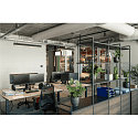 SLV LED Pendel GLENOS, 100cm, UGR, 52W 4000K, matt sort