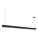 LED Pendel GLENOS, 200cm, UGR, 103W 3000K, matt sort