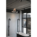 SLV Premium LED V�g- og Loftlampe TEC KALU CL, Double, TRIAC d�mpbar, 31W 1900lm, 24� 3000K, hvid / sort