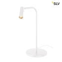 SLV Premium LED Table lamp KARPO TL, 6.5W 3000K 400lm, 3-step touch dimmer, white