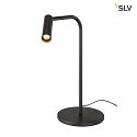 SLV Premium LED Table lamp KARPO TL, 6.5W 3000K 400lm, 3-step touch dimmer, black