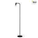 SLV Premium LED Floor lamp KARPO FL, 6.5W 3000K 400lm, 3-step touch dimmer, white, black