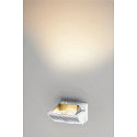 SLV LED V�glampe MERADO FLOOD WL, TRIAC d�mpbar, roteres og drejes, 40W 115�, 4000K 3200lm, hvid