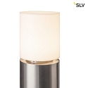 SLV Bollard pole light ROX ACRYL E27, IP44, H 30cm, inox 304