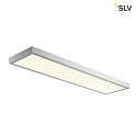 SLV LED Ceiling luminaire PANEL fr BAP, 120 x 30cm, 45W, TRIAC dimmable, silver grey, 4000K 3400lm 90