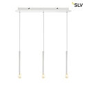 SLV FITU Canopy for FITU PD Pendant luminaires, TRIPPLE, LANG, max. 16A, white