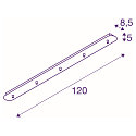 FITU Canopy for FITU PD Pendant luminaires, F�NFFACH, LANG, max. 16A, black