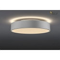 SLV Premium LED Surface luminaire MEDO 40 CW, DALI dimmable, Corona effect, 31W 3000/4000K 105, silver grey