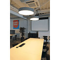 SLV Premium LED Overflade montering Lampe MEDO 60 CW, DALI d�mpbar, Corona Effect, 40W 3000/4000K 105�, s�lvgr�