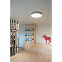 SLV Premium LED Overflade montering Lampe MEDO 60 CW, DALI d�mpbar, Corona Effect, 40W 3000/4000K 105�, s�lvgr�