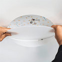 SLV LED Loft-/Indbygningslampe MEDO 30 EL, rammel�s version, � 29cm, 14W 3000/4000K 105�, hvid
