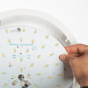 SLV LED Loft-/Indbygningslampe MEDO 30 EL, ramme-version, � 29cm, 14W 3000/4000K 105�, hvid
