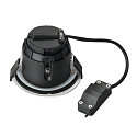 SLV Udend�rs Loftindbygningslampe VARU QPAR51 DL, GU10, Montering � 7.5cm, IP20/65, sort / hvid