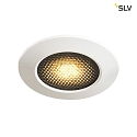 SLV Udendrs Loftindbygningslampe VARU QPAR51 DL, GU10, Montering  7.5cm, IP20/65, sort / hvid