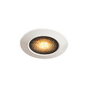 SLV Udend�rs Loftindbygningslampe VARU QPAR51 DL, GU10, Montering � 7.5cm, IP20/65, sort / hvid