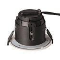 SLV Udend�rs Loftindbygningslampe VARU QPAR51 DL, GU10, Montering � 7.5cm, IP20/65, sort / hvid