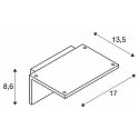 SLV LED Outdoor Wall luminaire ANGOLUX S WL, IP44, 9.8W 3000K 560lm 100�, with IR sensor, white
