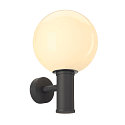 Udend�rs V�glampe GLOO PURE WL, E27, IP44 IK04, sk�rm � 20cm, antracit