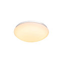 SLV LED Outdoor Wall and Ceiling luminaire LIPSY 30 Dome, IP44, 3000/4000K, � 30cm, 15W, white