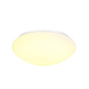 SLV LED Udend�rs V�g- og Loftlampe LIPSY 40 Dome, IP44, 3000/4000K, � 35cm, 18W, hvid