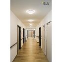 SLV LED Udendrs Vg- og Loftlampe LIPSY 40 Dome, IP44, 3000/4000K,  35cm, 18W, hvid