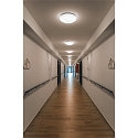 SLV LED Udend�rs V�g- og Loftlampe LIPSY 40 Dome, IP44, 3000/4000K, � 35cm, 18W, hvid