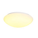 LED Outdoor Wall and Ceiling luminaire LIPSY 50 Dome, IP44, 3000/4000K, � 40cm, 21W, white