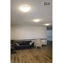 SLV LED Outdoor Wall and Ceiling luminaire LIPSY 50 Dome, IP44, 3000/4000K,  40cm, 21W, white