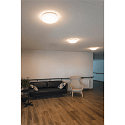 SLV LED Outdoor Wall and Ceiling luminaire LIPSY 50 Dome, IP44, 3000/4000K, � 40cm, 21W, white