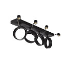 V�g- og Loftlampe KALU CW, Quad, QPAR111, 4x max. 75W, sort