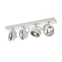 V�g- og Loftlampe KALU CW, Quad, QPAR111, 4x max. 75W, hvid