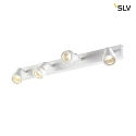 SLV Vg- og Loftlampe PURI CW, Quad, 4x GU10 QPAR51, med dekorative ringe, hvid