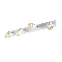 SLV V�g- og Loftlampe PURI CW, Quad, 4x GU10 QPAR51, med dekorative ringe, hvid