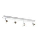 SLV V�g- og Loftlampe PURI CW, Quad, 4x GU10 QPAR51, med dekorative ringe, hvid