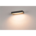 SLV Premium LED Outdoor Wall luminaire PEMA� WL, IP54 IK05, 7.7W 3000K 450lm  110�, anthracite
