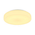 SLV LED Outdoor Wall and Ceiling luminaire LIPSY 50 Drum, IP44, 3000/4000K, � 40cm, 21W, white