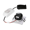 SLV LED Udend�rs Indbygningsdownlight PATTA-I firkantet, IP65 IK02, 7.3W 1800-3000K 440lm, Dim to Warm, Alu b�rstet