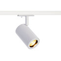 1-faset-Sporlampe ENOLA B TRACK SPOT, GU10 QPAR51, IP20, roterbar + drejelig, hvid