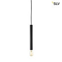 Pendant luminaire FITU PD, E27, length 40cm, pendulum 250cm, open cable end, black
