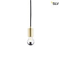 SLV Pendant luminaire FITU PD, E27, length 9.1cm, Pendel 500cm, with open cable end, soft gold