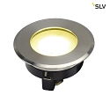 SLV LED Outdoor Floor recessed luminaire DASAR FLAT 80, IP67, 4.3W 125, 4000K 140lm, stainless steel 304