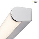 Premium LED Wall luminaire MARYLIN, IP44, chrome / white, 120