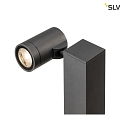 SLV LED Outdoor Floorlamp HELIA Single, IP55, 16W 3000K, 2x 450lm 35, TRIAC dimmable, anthracite