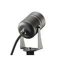 Premium LED Outdoor Earth spike luminaire LED SPIKE, IP55 IK06, 6W 3000K 400lm 40�, swiveling, anthracite