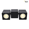 SLV Ceiling luminaire ALTRA DICE CW, Double, GU10 QPAR51, black