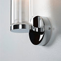 SLV V�glampe WL 105 Lampe til bad/Spejllampe, dobbelt glas, 1x E14, IP44, chrom