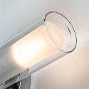 SLV V�glampe WL 106 Lampe til bad/Spejllampe, dobbelt glas, 2xE14, IP44, chrom