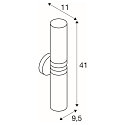 SLV V�glampe WL 106 Lampe til bad/Spejllampe, dobbelt glas, 2xE14, IP44, chrom